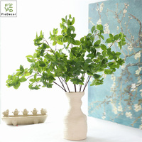 Plantes artificielles en gros, verdure, toucher réaliste, branche de feuille de menthe pour l'arrangement floral, givrée