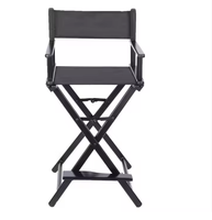 Chaise pliante professionnelle en alliage d'aluminium Oxford pour la plage, moderne et décontractée, pour réalisateur, maquilleur, usage extérieur, avec dossier croisé et pieds sabre pliables
