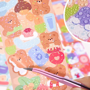 Regalo <span class=keywords><strong>per</strong></span> lettore di fantasia grazioso Retro Cartoony PVC libro bottiglia d'acqua Dragon decalcomania e libro adesivo <span class=keywords><strong>per</strong></span> amante delle tasche a Polly - Product Image 6