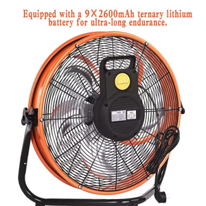 Ventilador de Camping Solar Recargable por USB, Suministro Directo de Fábrica, Ultra Silencioso, de Pie, de 18 Pulgadas - Product Image 3