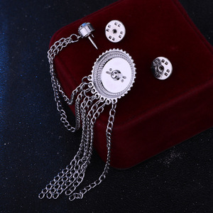 Nouvelle mode rétro gemme gland chaîne broche hommes <span class=keywords><strong>costume</strong></span> broche luxe hommes bijoux <span class=keywords><strong>accessoires</strong></span> - Product Image 4