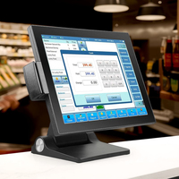 Cantine cadre à angle droit écran tactile POS jusqu'à personnalisé POS Machine système de vente au détail PC