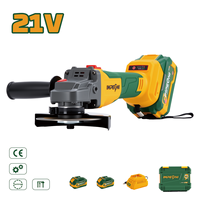 Ensemble d'outils électriques sans fil IMPEGNI AZ01001 21V, perceuse et meuleuse d'angle au lithium-ion avec batterie 4.0Ah, chargeur et boîte à outils