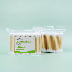 ก้านสำลีแบบใช้แล้วทิ้งพร้อมกระเป๋าสำลีก้าน200ชิ้นทำจากผ้าฝ้าย Pur เป็นมิตรต่อสิ่งแวดล้อม - Product Image 4