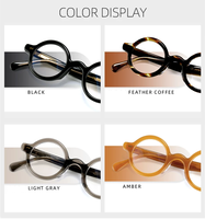 Lunettes Saint Van Gogh en acétate durable avec montures rondes classiques pour les brunchs du week-end et les tenues de réunion sociale