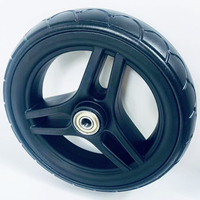 Roue en mousse PU de 7 pouces pour poussette et landau avec système de dégagement rapide