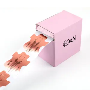 BQAN-نظام تركيب الأظافر المزدوج, نظام تركيب الأظافر 100 قطعة من الألمونيوم الذهبي الوردي ، وضع شعار مخصص مع صندوق
