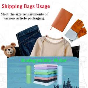 Sac de livraison imprimé biodégradable imperméable et résistant aux déchirures de grande épaisseur, taille personnalisée, logo en gros, sac de livraison express poly - Product Image 6