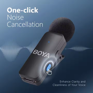 USD232 ücretsiz gemi BO YA BY-V4U kablosuz yaka mikrofonu iPhone Android telefon PC için YouTube Video kayıt Vlog - Product Image 2