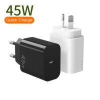 AVS Nuevas Tendencias Universal 45 vatios Gan Velocidad Rápida UE AU Pin C Tipo Puerto Cargador para Iphone 16 Negro Blanco PC 85%