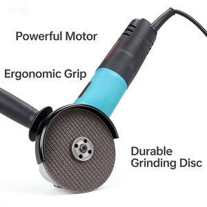 <span class=keywords><strong>Meuleuse</strong></span> d'angle électrique industrielle DIY haute performance 100 mm, moteur brossé en acier inoxydable robuste <span class=keywords><strong>pour</strong></span> découpe et polissage - Product Image 2