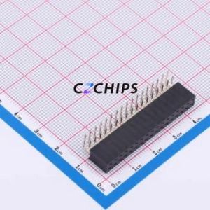 XDM254-2-17-W-8.5-G0 Pin Socket Bent Lead Through Hole,P=2.54mm Connector 2x17P 2.54mm Square Hole Right Angle Insert - Product Image 1