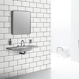 Novae可拆卸自粘壁纸卧室设计浴室厨房3D砖墙艺术瓷砖贴纸家居装饰
