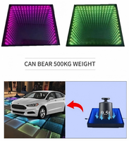 Plancher de danse LED DJ de haute qualité 15W RGBW IP55 étanche DMX512 activé par le son, installation facile, design matriciel portable pour scènes