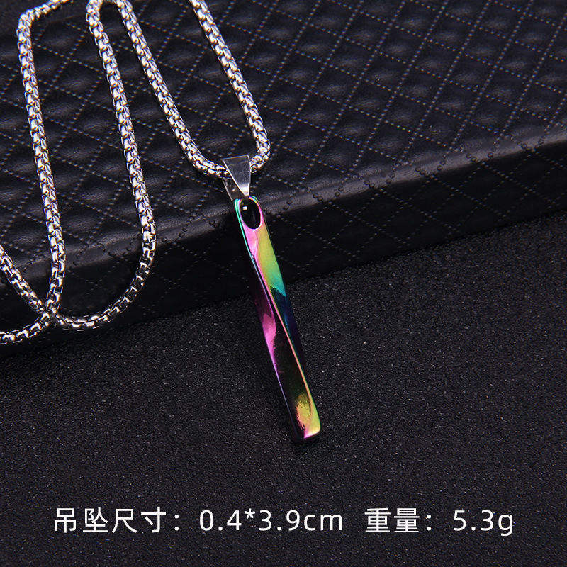 Colorful spiral necklace