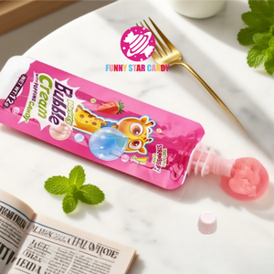 <span class=keywords><strong>Goma</strong></span> de mascar con sabor a fresa y manzana con proveedor de dulces que hacen estallar, dulces de aperitivos personalizados, crema líquida exprimida, mermelada, <span class=keywords><strong>goma</strong></span> de mascar - Product Image 2