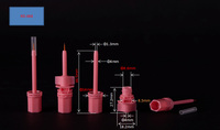Capuchon de bec verseur en plastique pour cosmétiques, pour sachets Doypack, soudage à basse température (125-130°C)