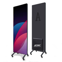 AOWE P2.5 Fahrzeug-LED-Bildschirm Poster halter Led Floor Standing Display Panel Led Werbung Poster Zeichen