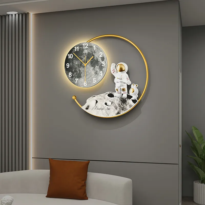 Novo design 3d metal parede relógios, criativo casa moderno relógios de parede para venda