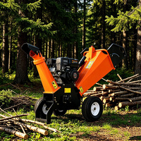 Broyeur de branches à essence 7HP GS100, tambour de 100 mm, déchiqueteur de branches, 115 kg, conception portable, haute productivité pour les propriétaires de terres
