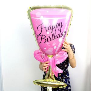 Set de Globos Gigantes con Forma de Botella de Champán y Copa de Vino - Perfecto para Decoraciones de Cumpleaños, Bodas y Fiestas - Product Image 3