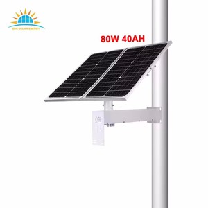 กล้องวงจรปิดพลังงานแสงอาทิตย์ 4G ซิมการ์ด พร้อมชุดแผงโซลาร์เซลล์ PTZ 80W ชุดแบตเตอรี่ลิเธียม DC12V 40Ah 444WH MPPT ระบบตรวจสอบ - Product Image 3