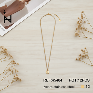 สร้อยคอจี้สแตนเลสสตีลชุบทองรูปสัตว์ราศีเมษ ดีไซน์มินิมอล สายโซ่แบบงู ของขวัญเครื่องประดับแฟชั่นสำหรับผู้หญิง - Product Image 2