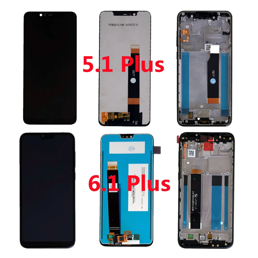 Wholesale Price Mobile Phone LCD Display Touch Panel Digitizer Assembly LCD Screen Replacement For Nokia 5.1 Plus 6.1 Plus X5 X6