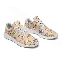 Chaussures de golf personnalisées à motif hérisson mignon, baskets en maille respirante, design personnalisé, légères, pour la marche quotidienne et le sport