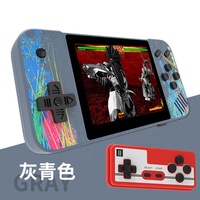 Console de jeux vidéo rétro G3, double lecteur de 800 jeux, sortie AV, 3.5 pouces, 8 bits, Console FC de poche, cadeau pour enfant