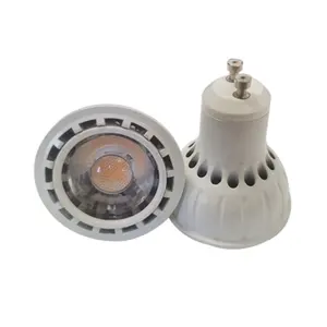 Manufacturer energy saving GU10 COB LED Bulbs 7w 8w 60D 40D 35D 18 degree 110v 220v dim to warm 2000k-3000k dimmable lamp