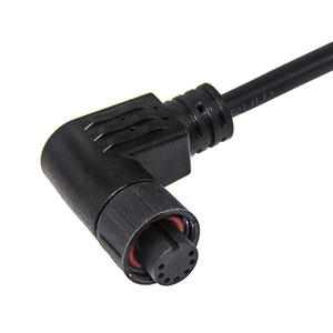 Conector de alimentación para silla de ruedas M15 L90 °, IP67 2-10 Pines, impermeable, macho, hembra, Panel de cable, contacto de cobre para sillas de ruedas eléctricas - Product Image 4