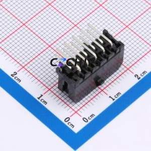 XDWF-C3030WR-2*5P Wire-to-Board Pin Header Bent Lead Through Hole,P=3mm Connector 2x5P 3mm Right Angle Insert 10P - Product Image 2