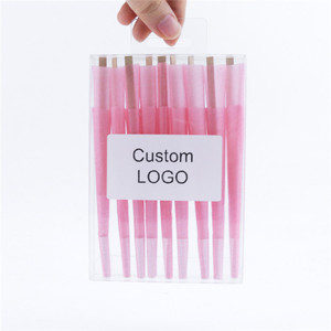 Pink Pre Rolled Cone Papers 109mm King Size 18-Pack Smoking <b>Rolling</b> Paper Simple Style Paper Material - Product Image 4