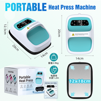 Presse à Chaud Portable Intelligente Baiyin – Vente Directe Usine – Machine de Sublimation 12x18CM pour T-shirts
