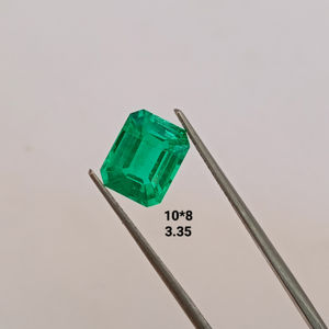 Esmeralda Colombiana Cultivada en Laboratorio, Corte Esmeralda, Gema Suelta Verde, Calidad Premium para Joyería, para la Elaboración de Joyas - Product Image 3