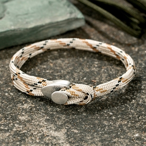 Pulsera de Cuerda de Milán Minimalista Unisex Estilo Étnico Náutico Doble Envoltura Cuerda de Nailon de Acero Inoxidable Trenzado Paracord - Product Image 3