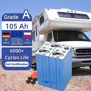 Batterie <span class=keywords><strong>EVa</strong></span> LF105Ah per Auto 3.2V 100Ah, Cella Batteria LiFePO4 per Carrelli Elevatori, Batteria al Litio LiFePO4 105Ah 12V per Biciclette Elettriche e Camper - Product Image 1