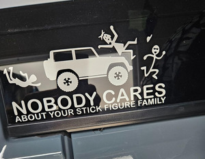 Personalisasi stiker decal mobil keluarga vinil kami lucu di belakang mobil - Product Image 6