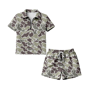 Vêtements en coton pour femmes adultes, t-shirts personnalisés imprimés camouflage GSSO3313, vente en gros pour boutiques. - Product Image 1