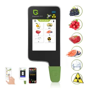 Greentest Eco6 Groente, Fruit, Vlees Voedsel Nitraat Water Kwaliteit Nucleaire Straling Milieudetector, Eu Plug (Zwart)