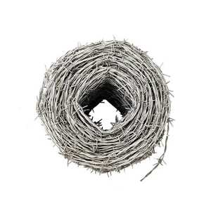 Harga pabrik 14 Gauge kawat Barb Hot Dipped galvanis kawat ganda gulungan kawat berduri untuk pagar pertanian - Product Image 3