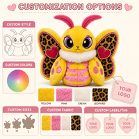 Peluche léopard jaune personnalisée, directement de l'usine, en coton PP, tissu super doux, pour anniversaire, anti-stress, OEM/ODM, marque privée