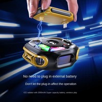Refroidisseur de téléphone magnétique à succès avec batterie détachable 2000 mAh, radiateur semi-conducteur TEC et affichage de température pour le jeu PUBG