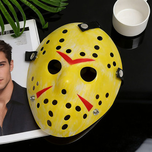 Maschera di <span class=keywords><strong>Jason</strong></span> Voorhees con Cinghie Regolabili per Feste di Halloween, Decorazioni per Balli e Trucco per Feste, Vendita all'Ingrosso - Product Image 2