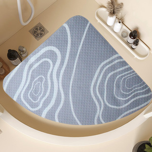 PVC en forme d'éventail anti-dérapant <span class=keywords><strong>bain</strong></span> salle <span class=keywords><strong>de</strong></span> douche tapis <span class=keywords><strong>de</strong></span> sol toilette ventouse Anti-chute ménage salle <span class=keywords><strong>de</strong></span> <span class=keywords><strong>bain</strong></span> tapis <span class=keywords><strong>de</strong></span> pied incurvé - Product Image 4