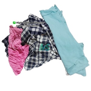 Trapos de Algodón de Alta Calidad para Uso Industrial, Trapos de Camisetas Recicladas de Colores Mixtos para Limpieza - Product Image 2