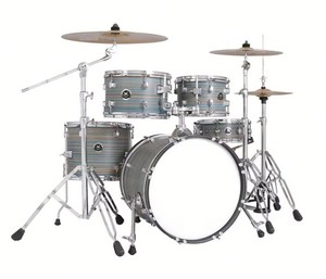 OEM Best Choice 5-Piece Full Size Adult Classic Wood Drum Set Adjustable Features Complete Cymbal Stands <b>Stool</b> Pedal Drum Stick - Product Image 2