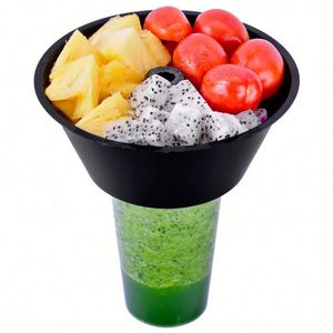 Vasos de Plástico Desechables Personalizados con Logotipo para Llevar, de 500 ml y 700 ml, Resistentes, para Jugos y Bebidas, con Bandeja para Ensaladas y Frutas - Product Image 4