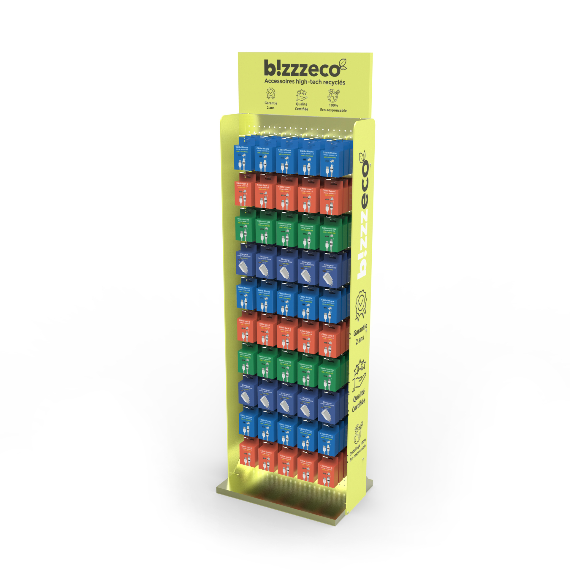 Modern Metal Floor Standing Digital Accessories Storage Display Rack with Custom Design for Construction — view 2